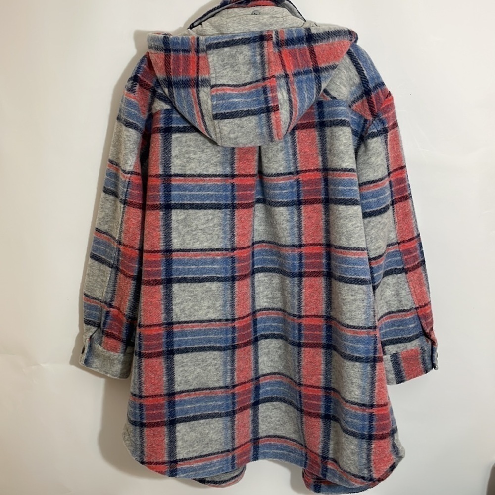 TRIBAL XL PLAID JACKET WITH REMOVABLE HOOD - Picture 11 of 14